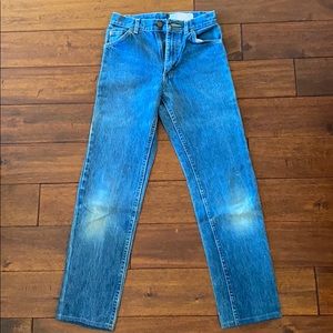 Vintage High Rise Cropped Lee Jeans